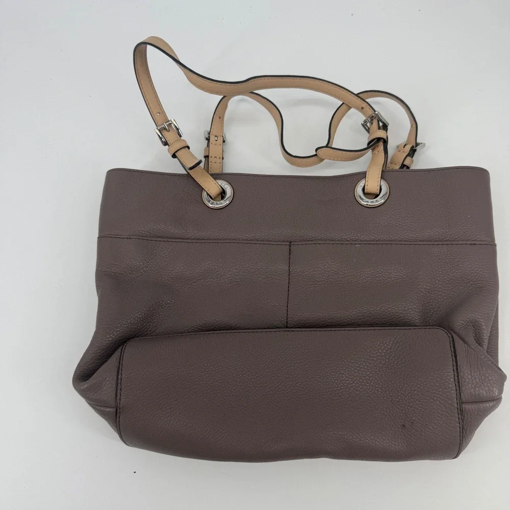Michael Kors Bedford Tote Women Medium Taupe Pebbled Leather 30H4SBFT6L